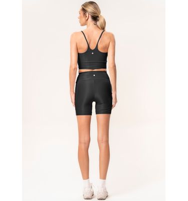 Shorts Médio Essential Shape Com 2 Bolsos Glow Black Vivame - Imagem 4 - Mobile