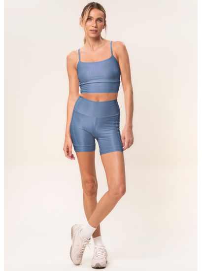Shorts Médio Essential Shape Com 2 Bolsos Soft Glow Vivame - Imagem 3 - Desktop