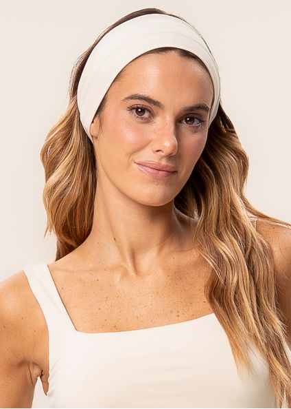 Kit Faixinha De Cabelo Larga Trend Contour Vivame Branco - Imagem 1