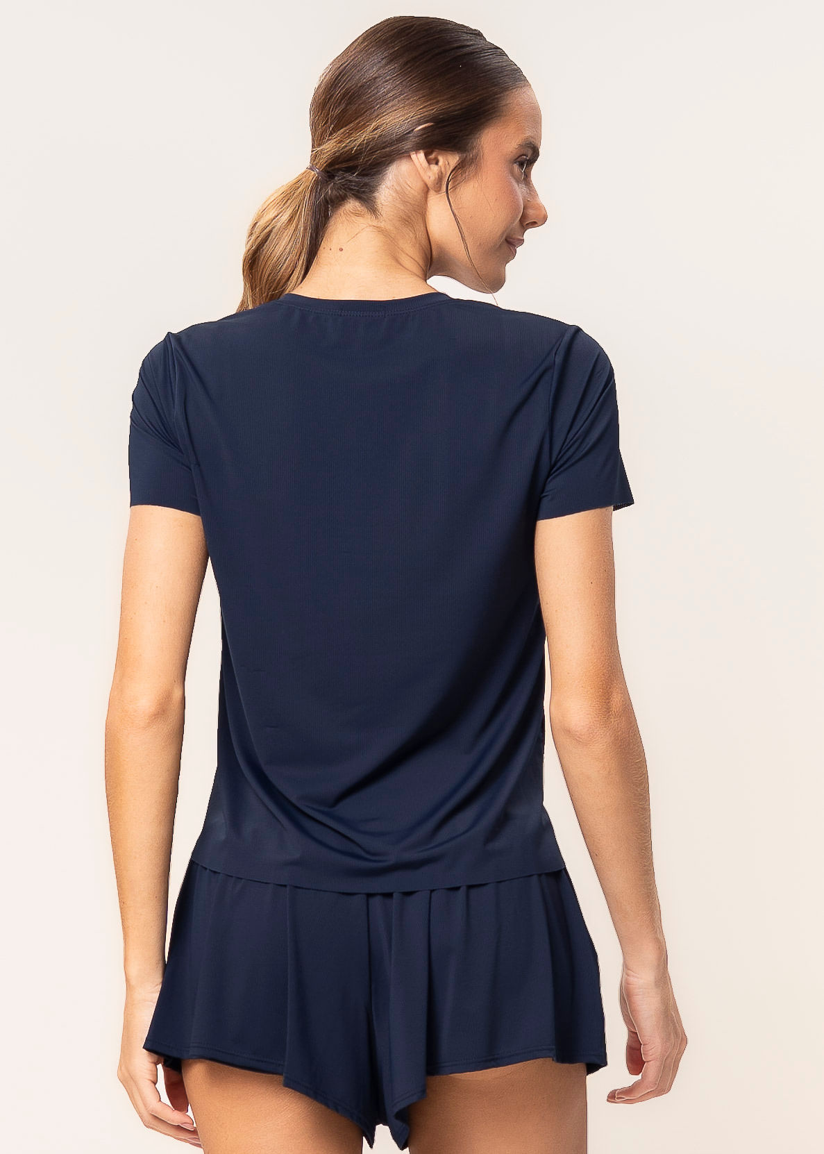 Camiseta Crop Daily Vivame Azul-marinho - Imagem 2