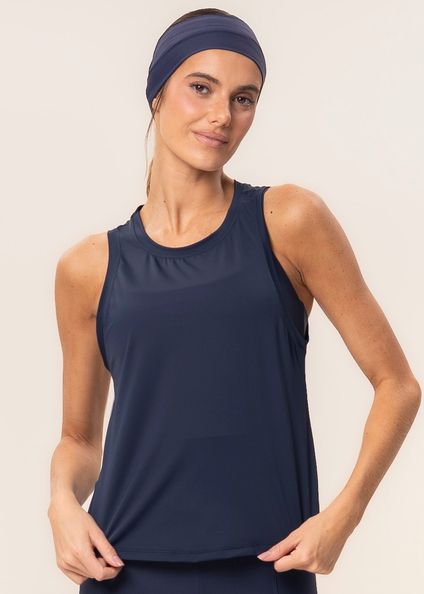 Regata Feminina Basic Pulse Vivame Azul-marinho - Imagem 1