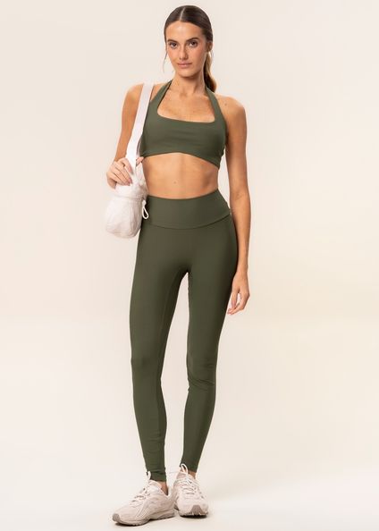 Calça Legging Seamless Shape Core Vivame Verde - Imagem 1