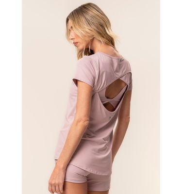 Camiseta Costas Cruzadas Blushed Vivame - Imagem 2 - Mobile