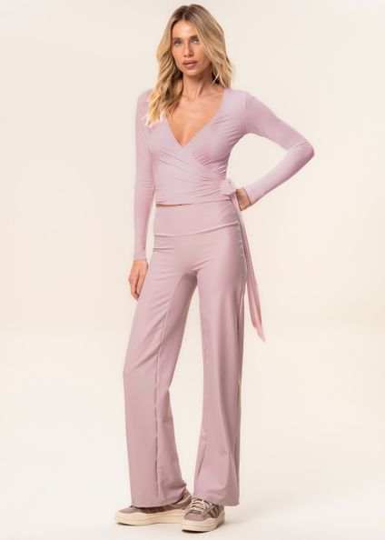 Calça Reta Seamless Shape Blushed Vivame Rosa-3 - Imagem 1