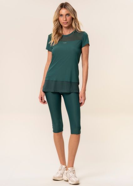 Calça Perfect Shape Capri Compress Vivame Verde - Imagem 1