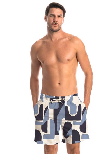 Bermuda Masculina Moacir Índigo Tombini Azul-marinho - Imagem 1