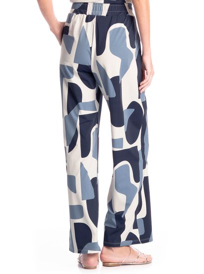 Calça Feminina Com Pregas E Bolso Índigo - Imagem 4 - Desktop