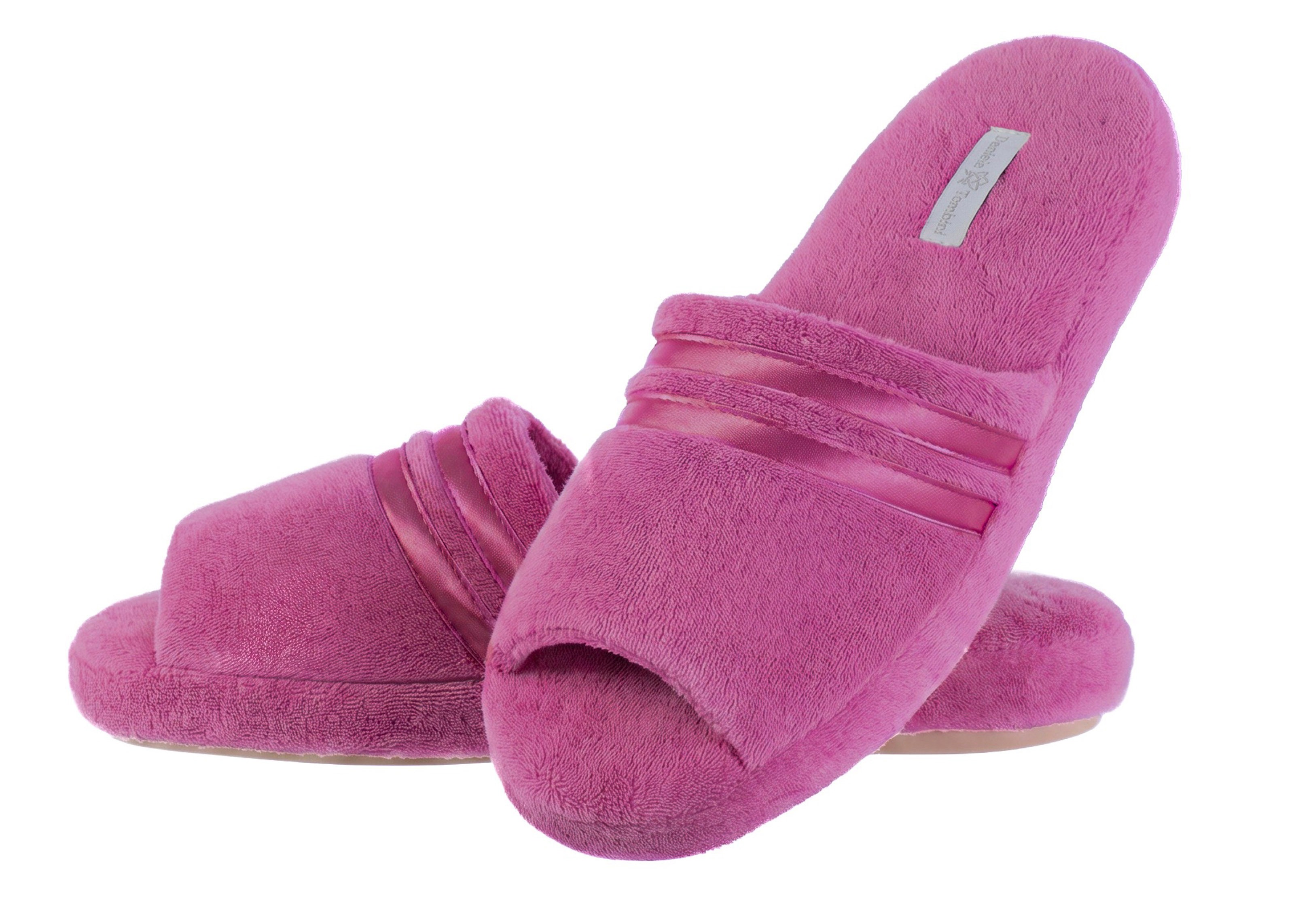 Chinelo Em Atoalhado Aberto Liss Rosa-2 - Imagem 1