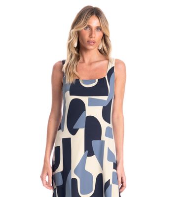 Vestido Feminino Square Índigo - Imagem 3 - Mobile