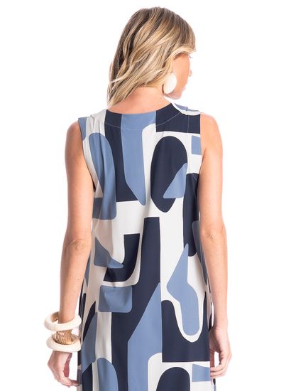 Vestido Feminino Com Bolso Vera Índigo - Imagem 4 - Desktop