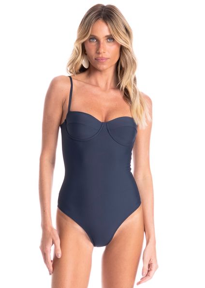 Maiô Corset Slim Breeze Azul-marinho - Imagem 1