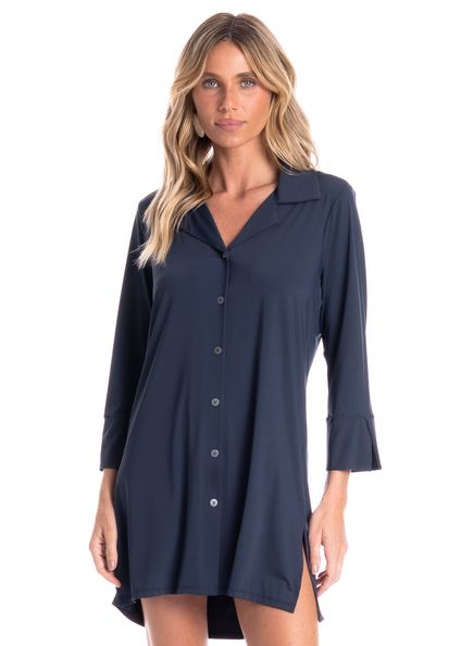 Camisa Feminina Breeze Azul-marinho - Imagem 1