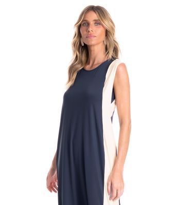 Vestido Bicolor Alongado Breeze - Imagem 3 - Mobile