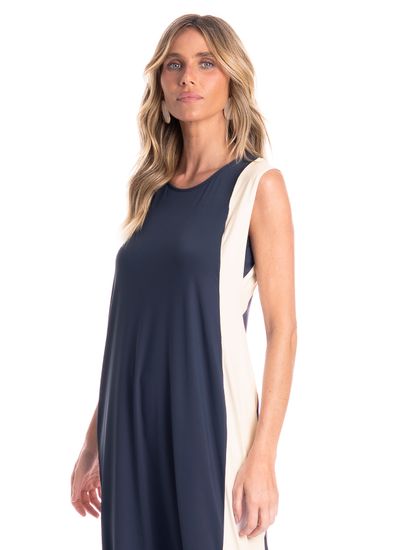Vestido Bicolor Alongado Breeze - Imagem 3 - Desktop