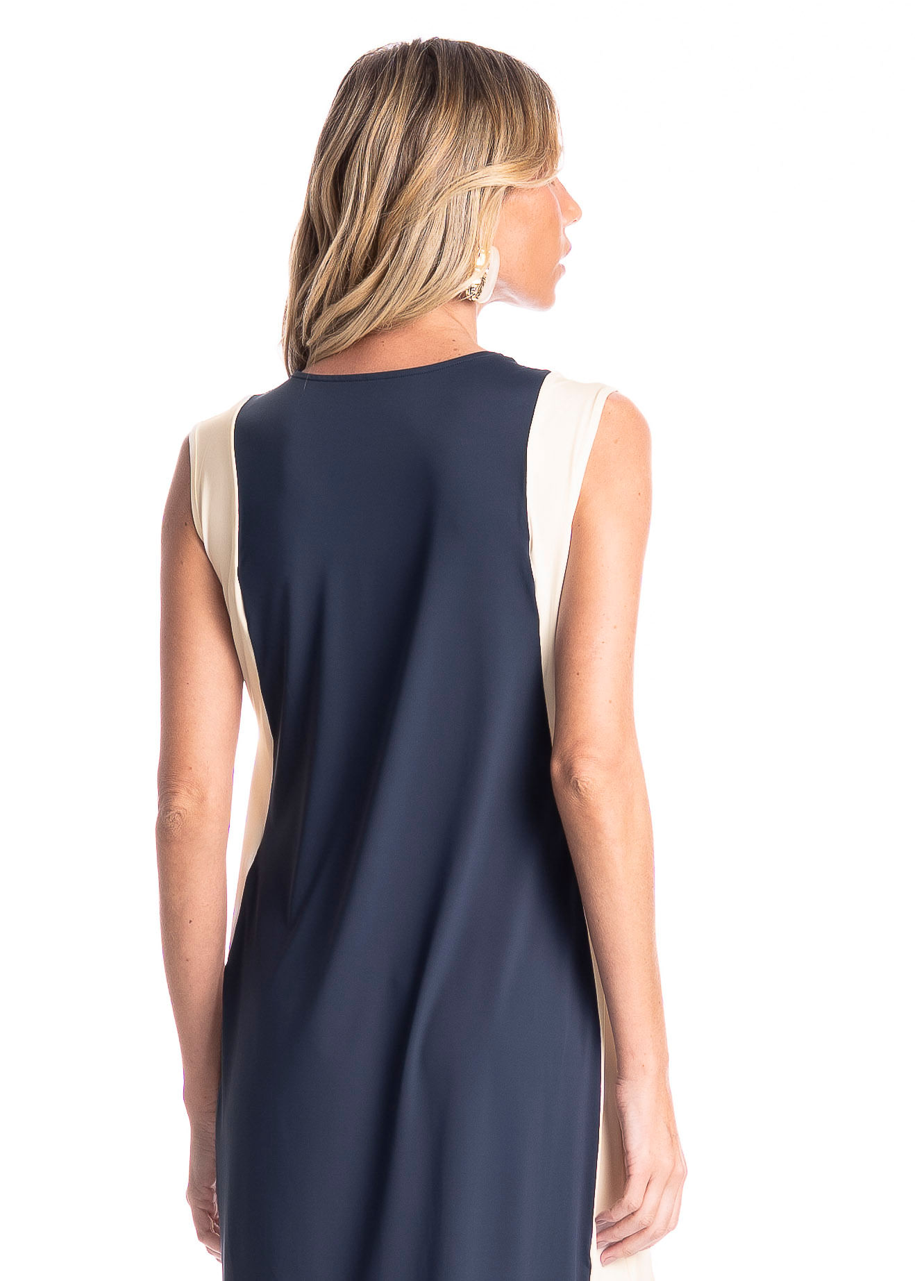 Vestido Bicolor Alongado Breeze - Imagem 4 - Mobile