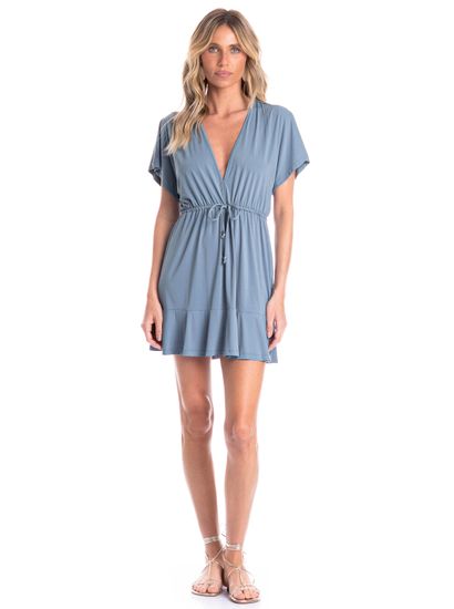 Kaftan Feminino Curto Celeste - Imagem 3 - Desktop