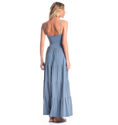 Vestido Babados Celeste - Imagem 2 - Mobile