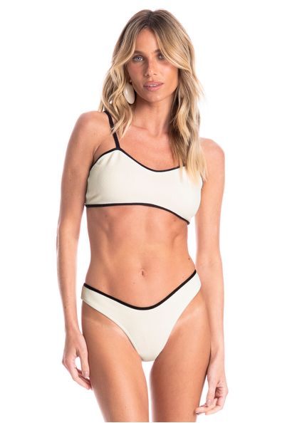 Biquíni Feminino Surfer Bicolor Branco - Imagem 1