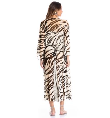 Kaftan De Tule Com Manga Riviera - Imagem 2 - Mobile