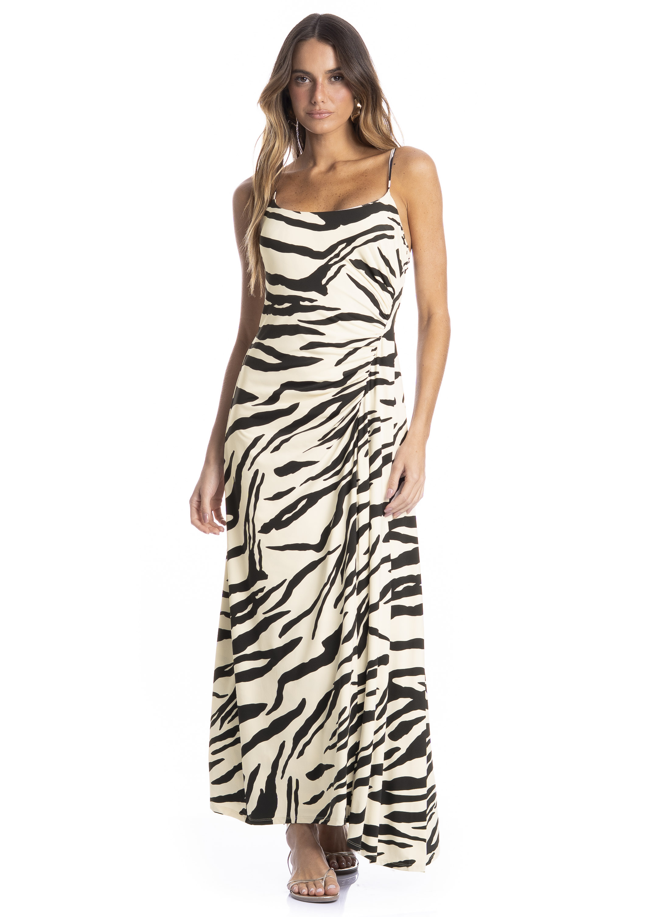 Vestido Feminino Franzido Riviera - Imagem 1