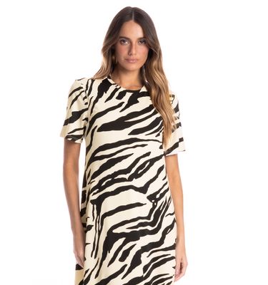 Vestido Feminino Com Manga Curta Riviera - Imagem 3 - Mobile