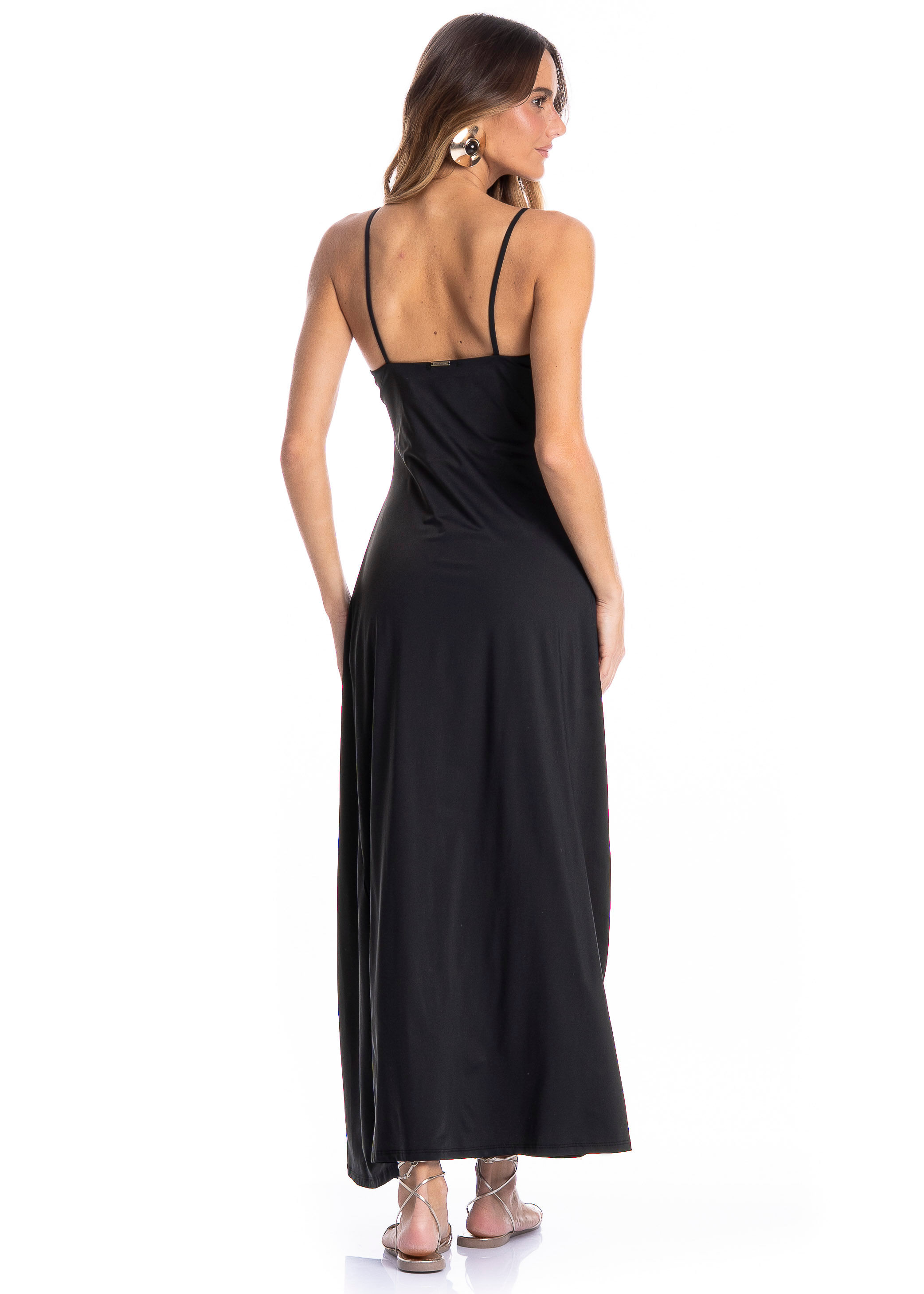 Vestido Feminino Franzido Caribe - Imagem 2 - Mobile