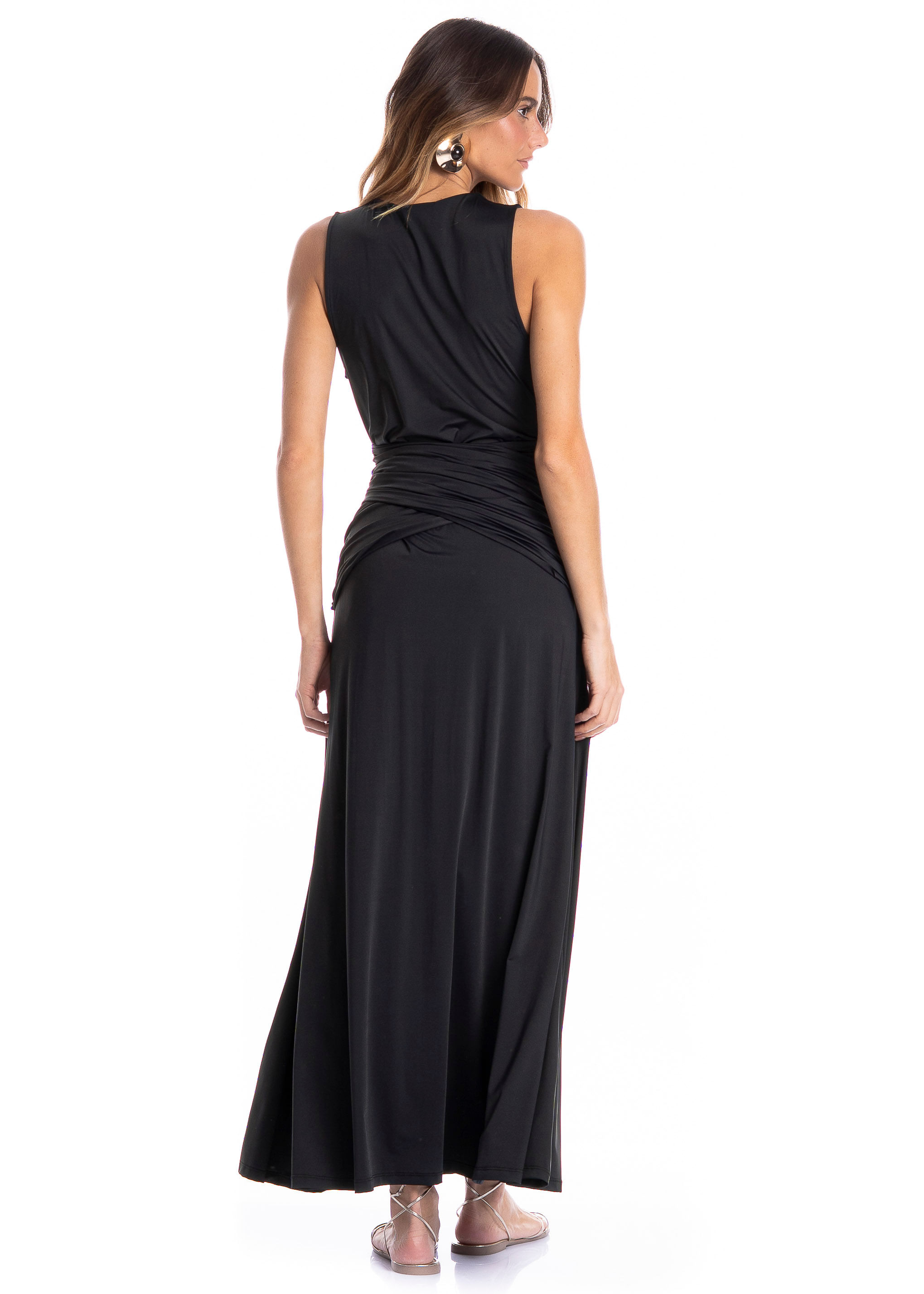 Vestido Feminino Transpassado Caribe - Imagem 2 - Mobile