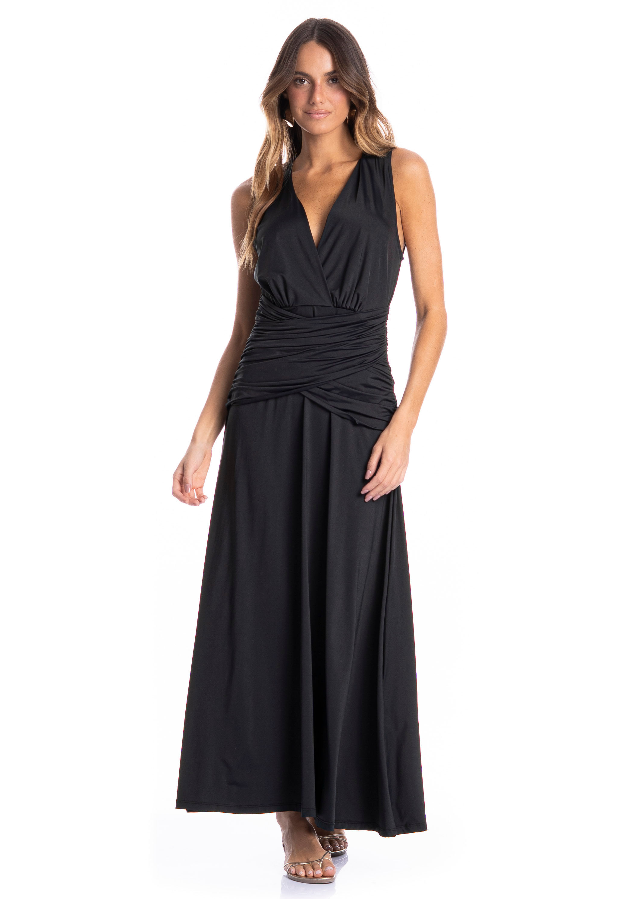 Vestido Feminino Transpassado Caribe - Imagem 1