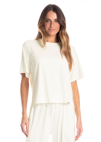 Blusa Ampla Feminina Madrid Branco - Imagem 1