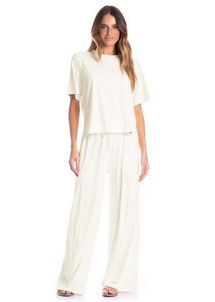 Calça Feminina Málaga Madrid Branco - Imagem 1