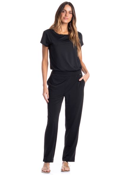 Calça Com Bolso Madrid Preto - Imagem 1