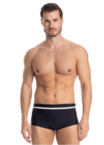 Sunga Masculina Bicolor Madri Preto - Imagem 1