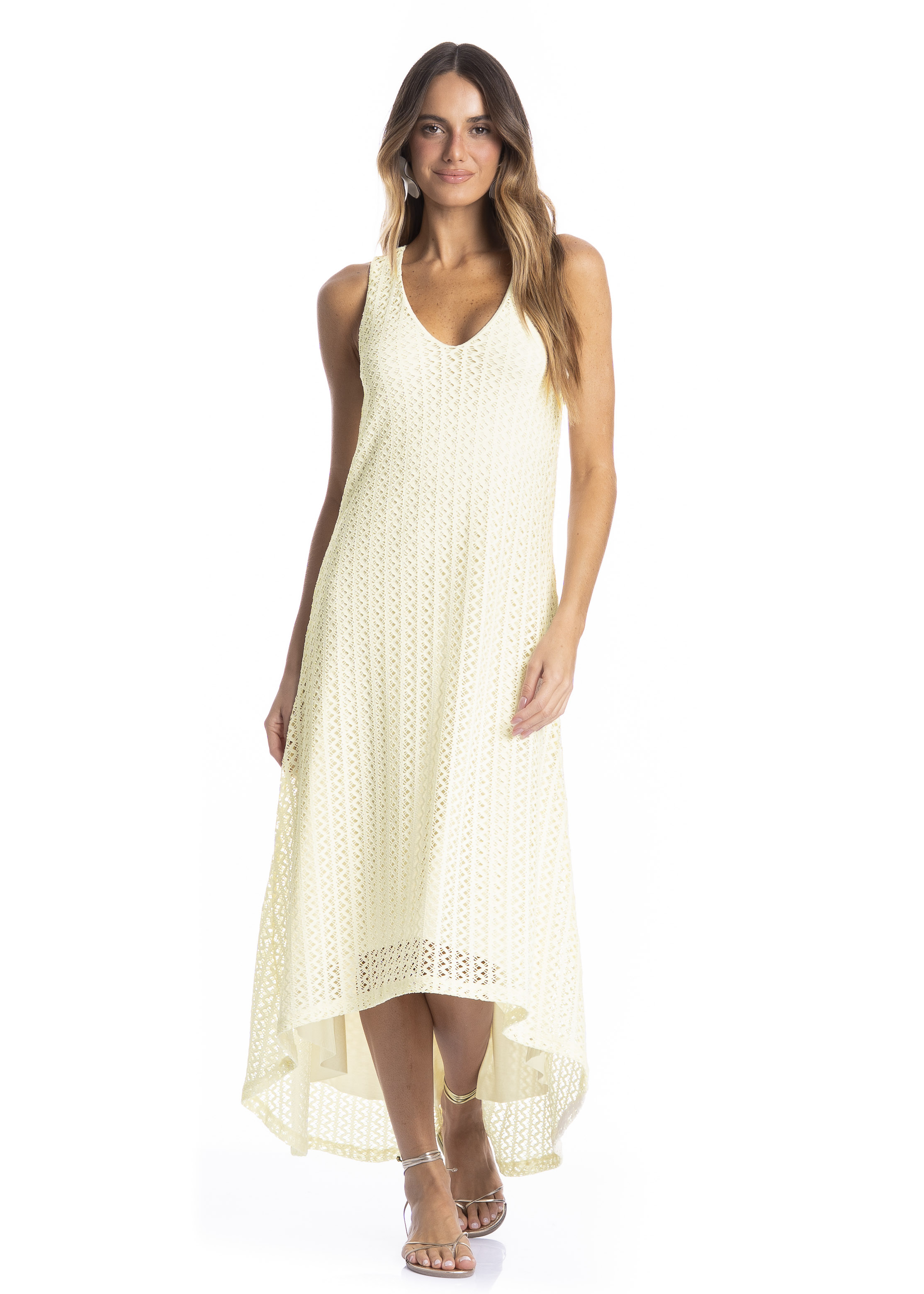 Vestido Feminino Mullet Oásis Branco - Imagem 1