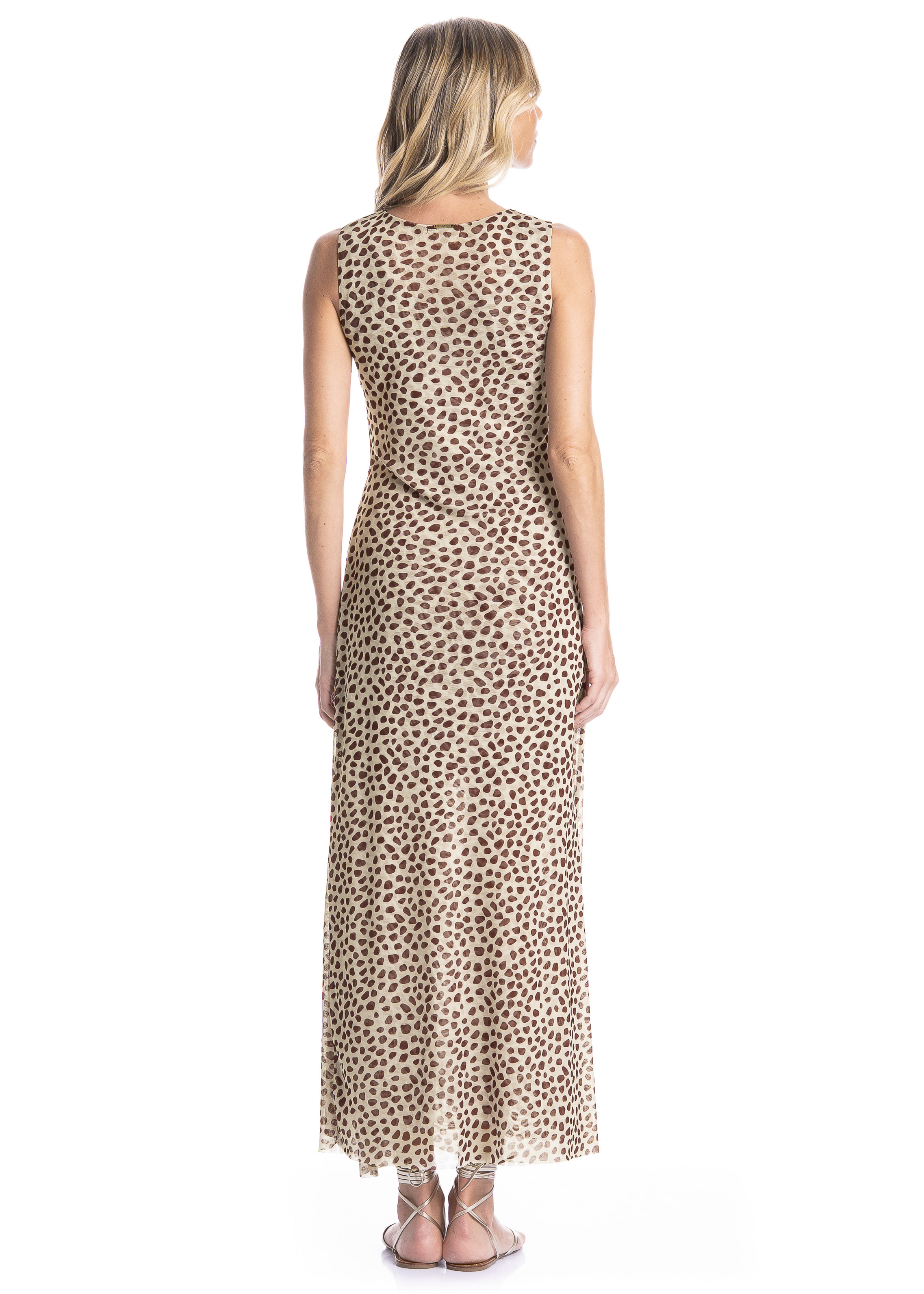 Vestido De Tule Com Combinete Franzido Conchas - Imagem 2 - Mobile