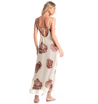 Vestido Feminino Longo Conchas - Imagem 2 - Mobile