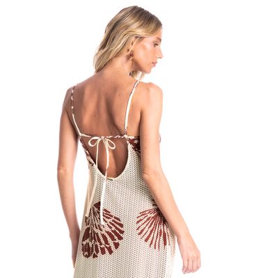 Vestido Feminino Longo Conchas - Imagem 4 - Mobile