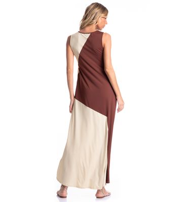 Vestido Feminino Bicolor Essenza - Imagem 2 - Mobile