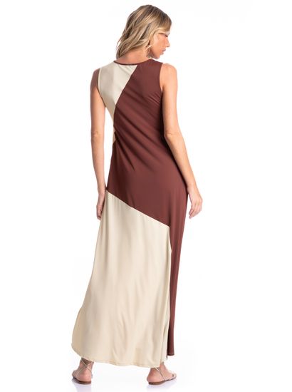 Vestido Feminino Bicolor Essenza - Imagem 2 - Desktop