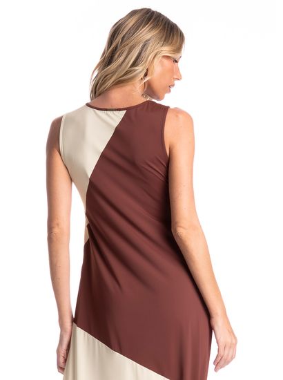 Vestido Feminino Bicolor Essenza - Imagem 4 - Desktop