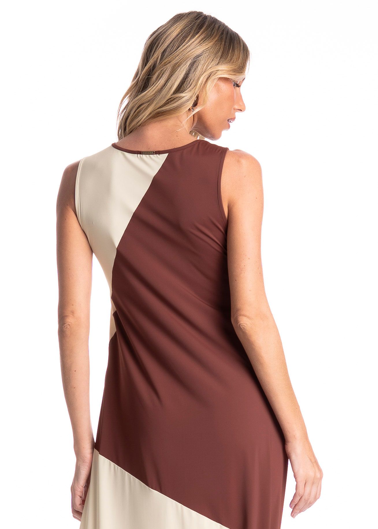 Vestido Feminino Bicolor Essenza - Imagem 4 - Mobile