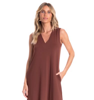 Vestido Feminino Vera Com Bolso Essenza - Imagem 3 - Mobile