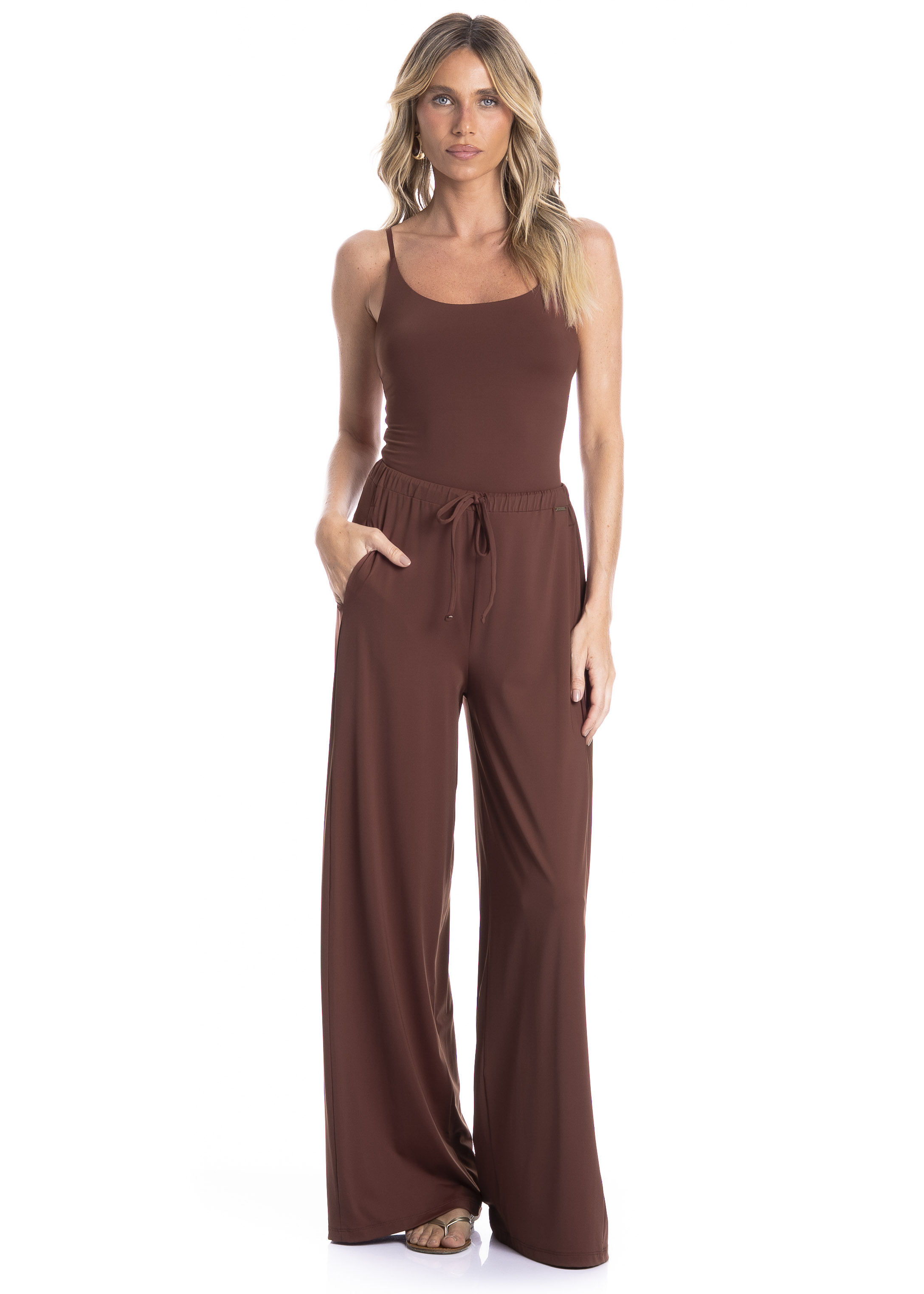 Calça Feminina Com Bolso Málaga Essenza - Imagem 1