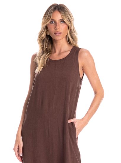 Vestido Feminino Regata Com Bolso Belize - Imagem 3 - Desktop