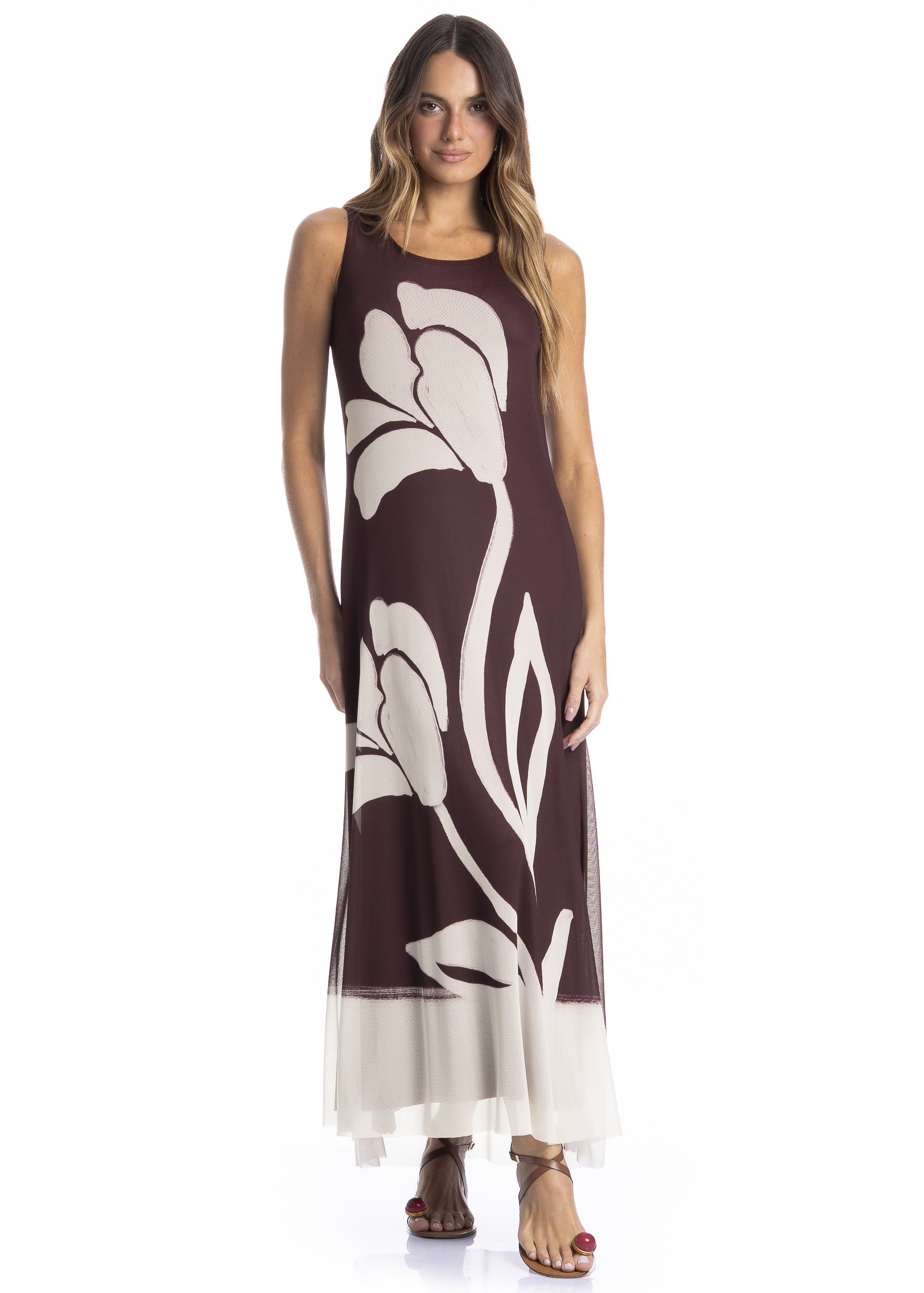 Vestido Feminino Evasê Toscana - Imagem 1