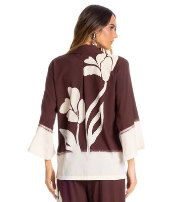 Camisa Feminina Abotoada Toscana - Imagem 2 - Mobile