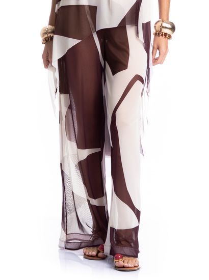 Calça Feminina Em Tule Litorânea - Imagem 3 - Desktop