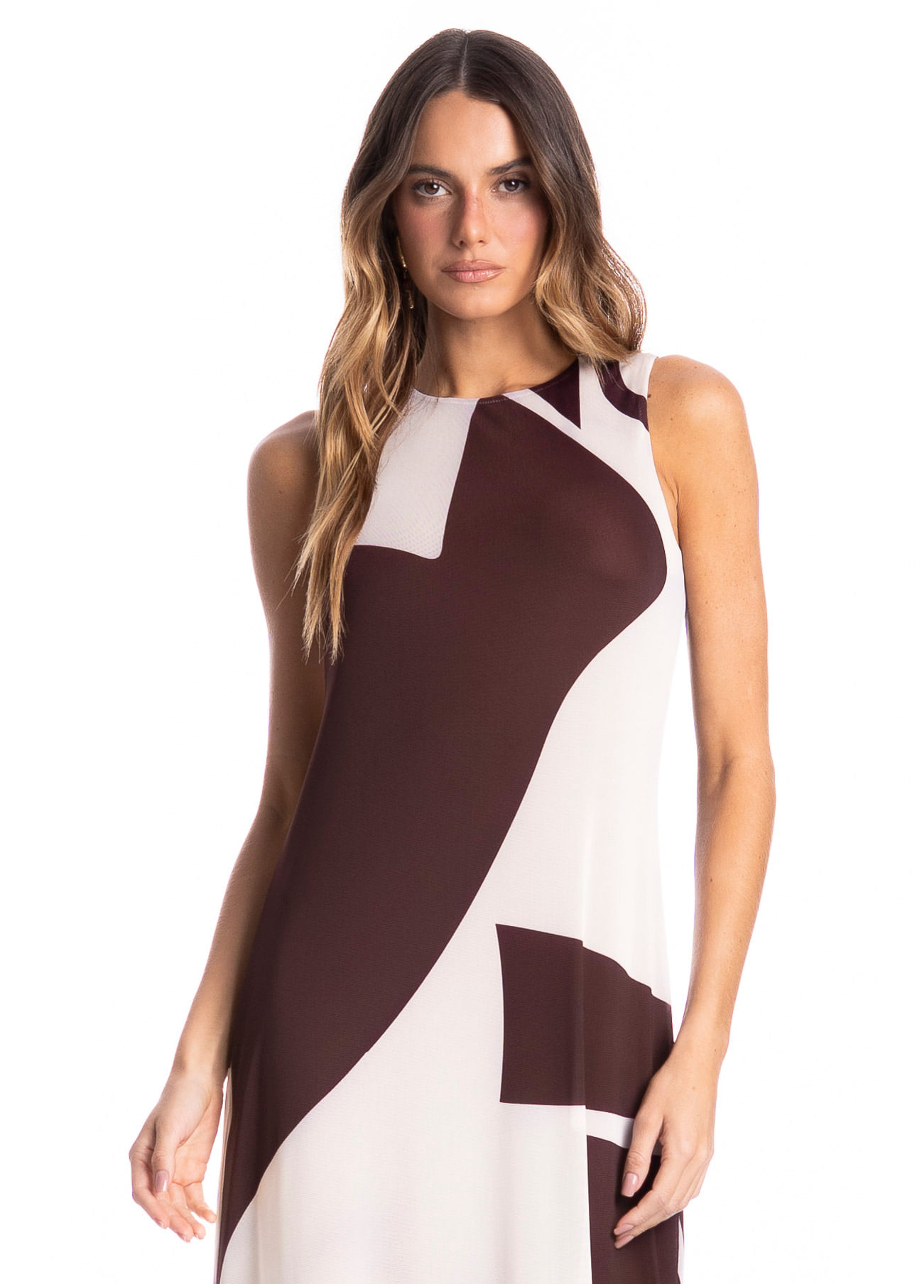 Vestido Em Tule Com Forro Litorânea - Imagem 3 - Mobile
