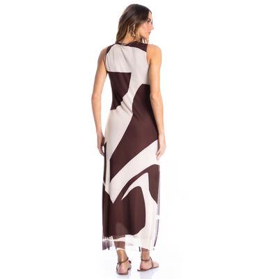 Vestido Em Tule Com Forro Litorânea - Imagem 2 - Mobile