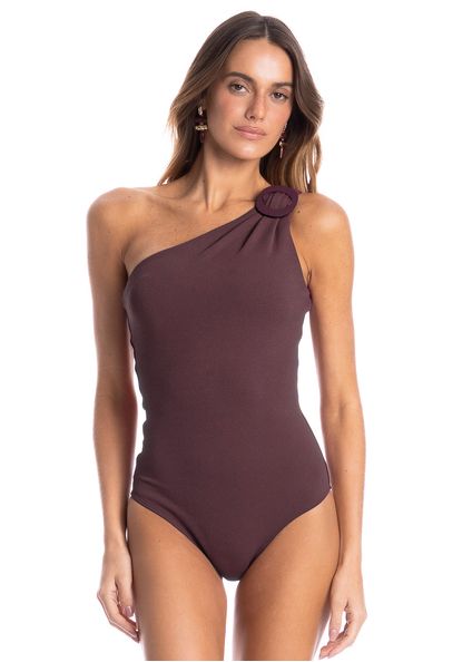 Maiô Feminino Assimétrico Barolo Vermelho - Imagem 1