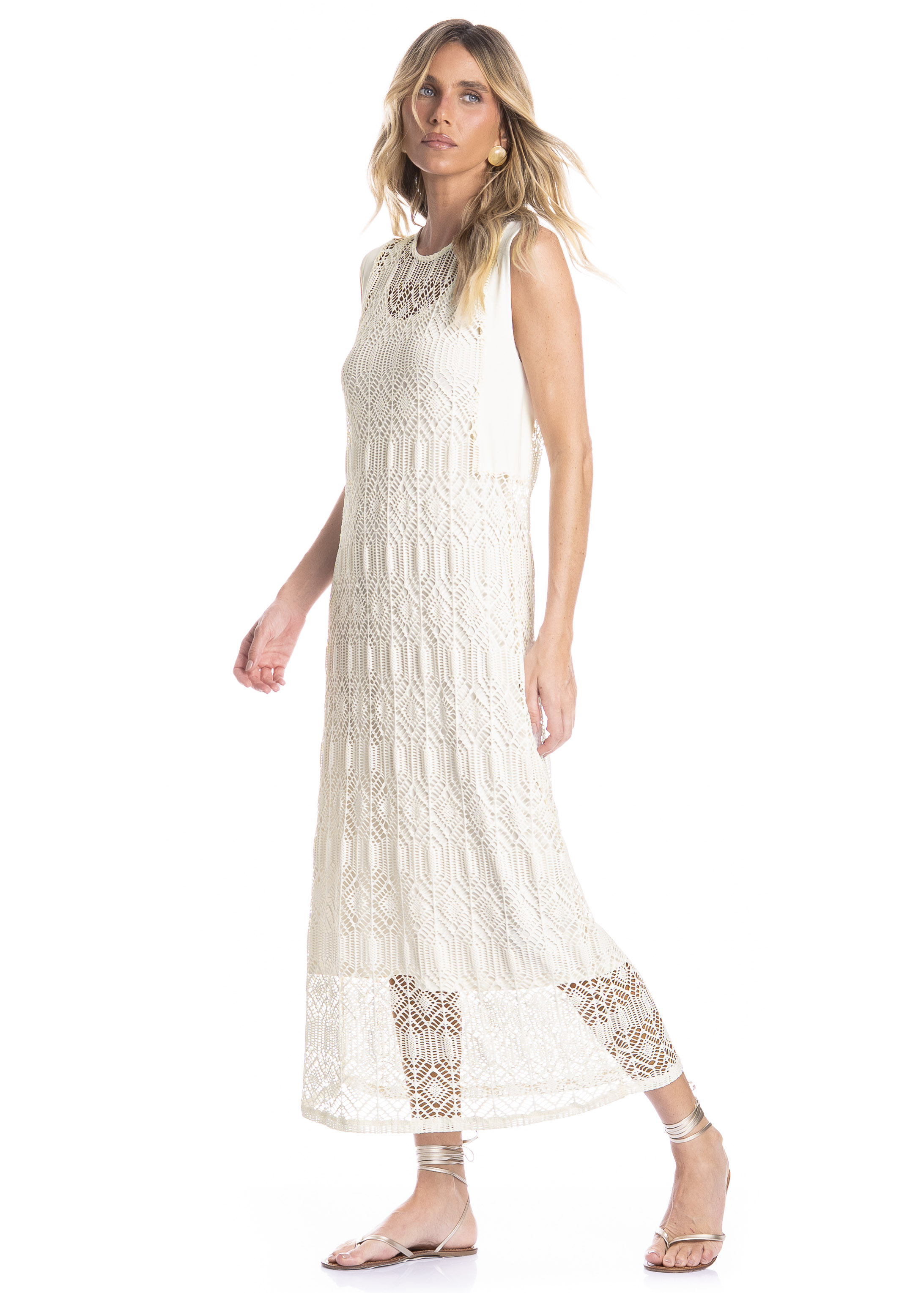 Vestido Regata Com Combinete Barolo - Imagem 1